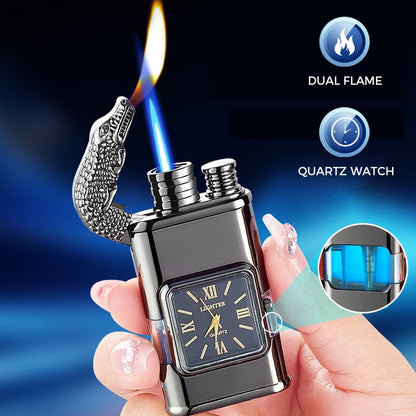 🔥Montre briquet vintage coupe-vent Lunette Jet Flame Torch🔥