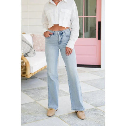 ✈️Livraison gratuite✈️Jeans Vintage à Taille Haute et Coupe Droite pour Femmes